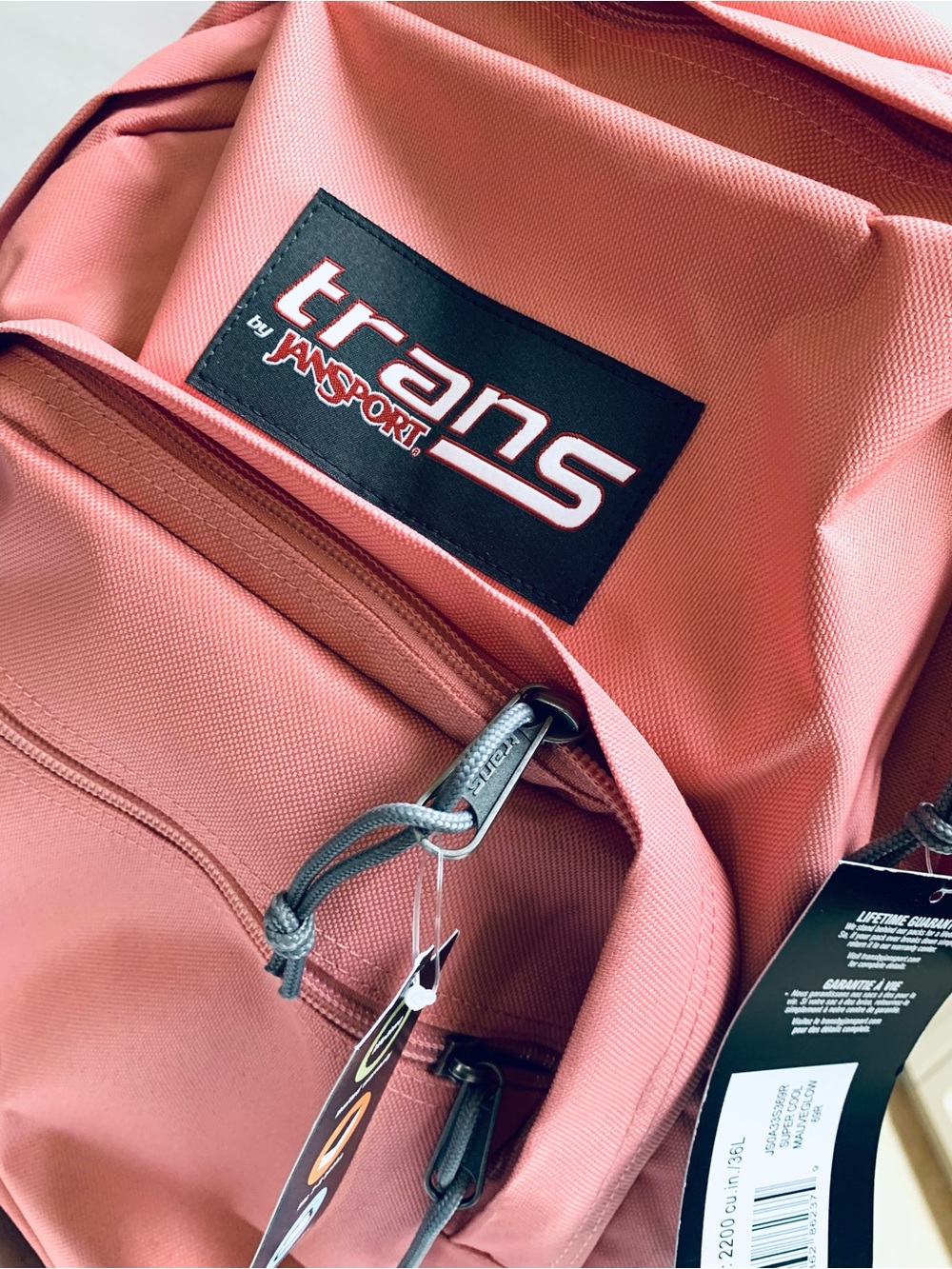 NWT JanSport Pink Laptop Backpack Computer Bag 2 Compartments Ergonomic Leather
